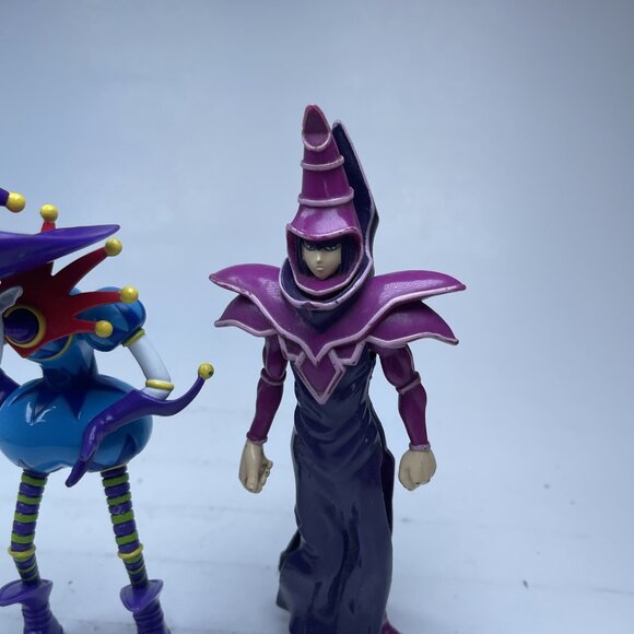 VINTAGE  Saggi The Clown + Dark Magician Yu Gi Oh Action 1996 Kazuki Takahashi - Picture 4 of 16